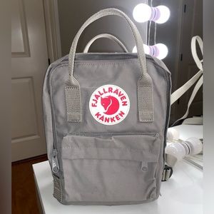 fjallraven kanken mini grey backpack